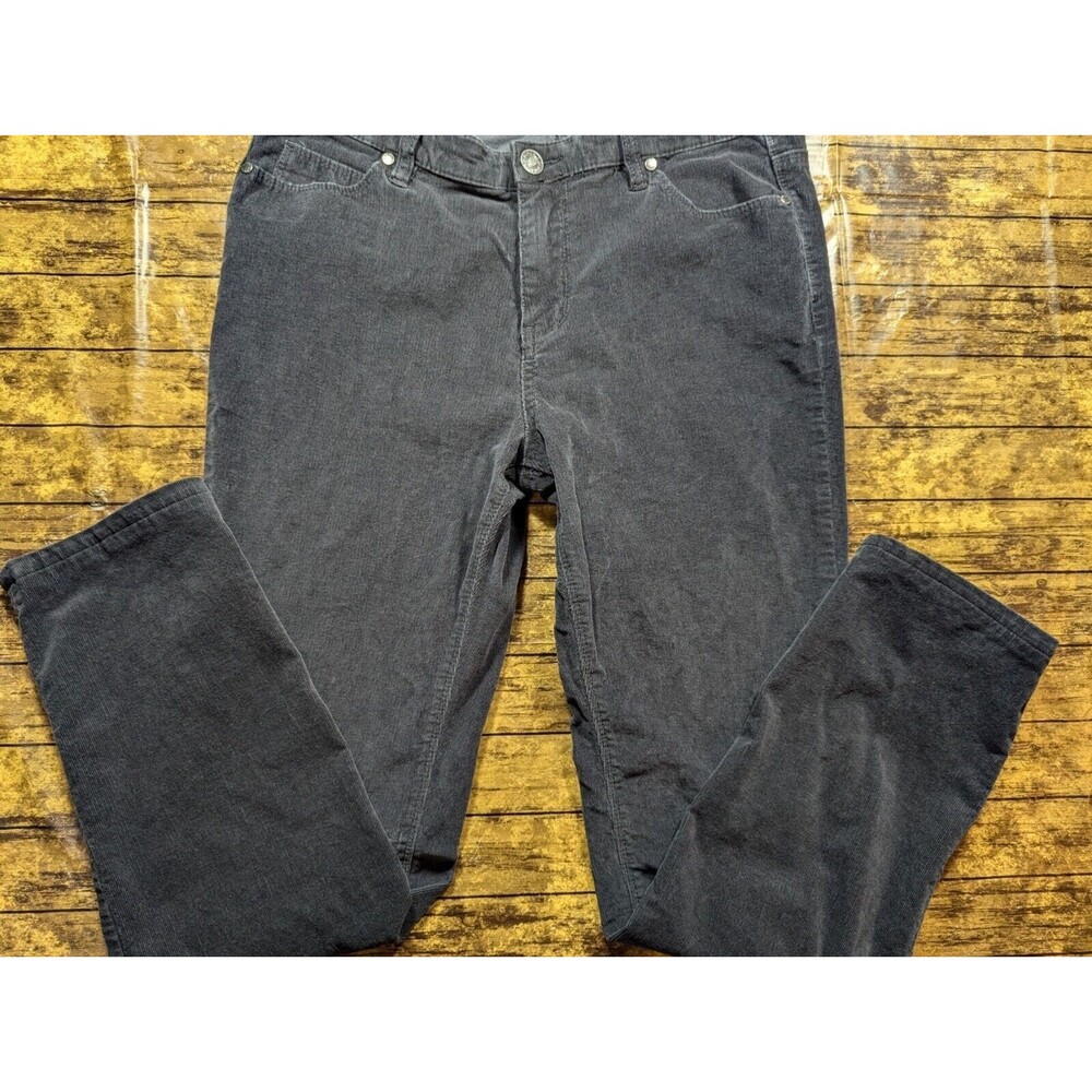 Buffalo David Bitton Ladies Supreme Mid Rise Corduroy Skinny Pant Gray 10/30